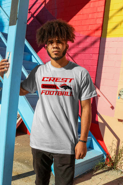 Strawberry Crest(SCHS) Chargers Football Shirt, shirt - Peachy Brass