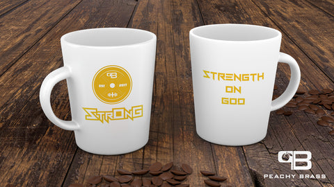 StrOnG (Strength On God) Mug - Peachy Brass
