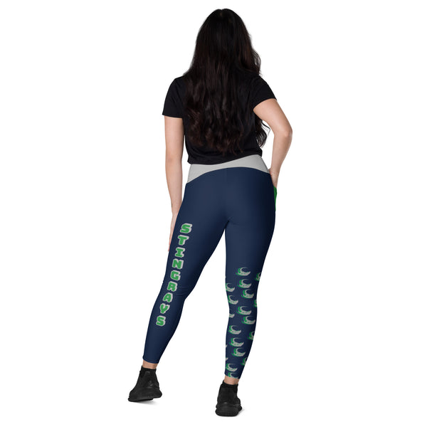 Sumner Crossover leggings with pockets,  - Peachy Brass
