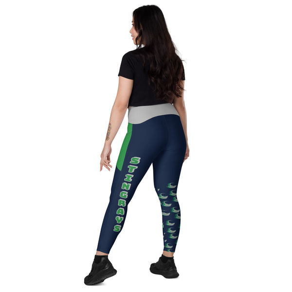 Sumner Crossover leggings with pockets,  - Peachy Brass