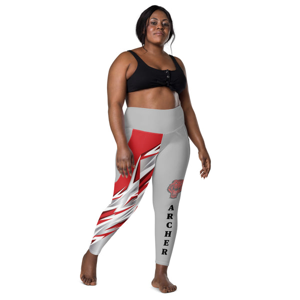 Archer Tigers Leggings with pockets,  - Peachy Brass