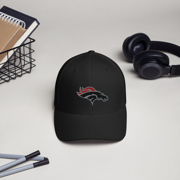 Strawberry Crest Structured Twill Cap (Football),  - Peachy Brass