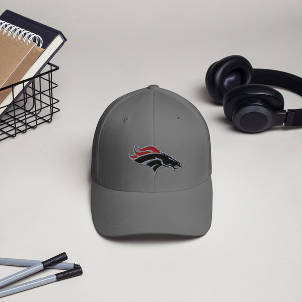 Strawberry Crest Structured Twill Cap (Football),  - Peachy Brass