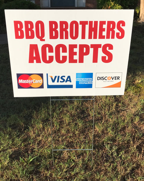 Custom Branding Yard Sign - Peachy Brass