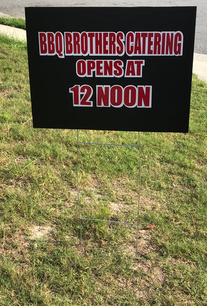 Custom Branding Yard Sign - Peachy Brass
