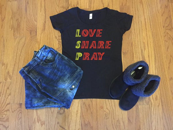 Love Share Pray ST - Peachy Brass