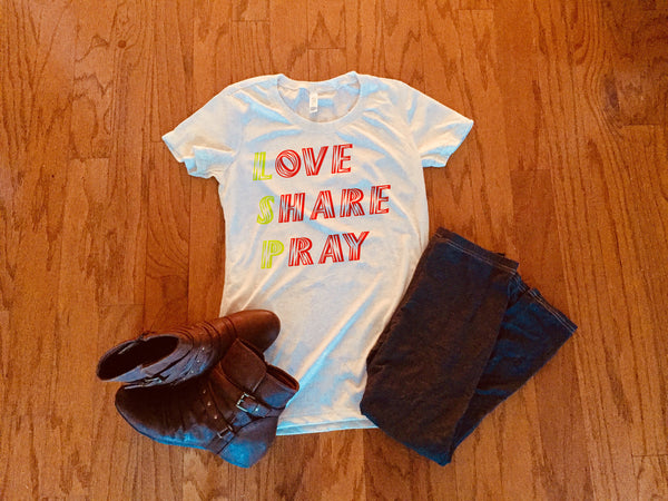 Love Share Pray ST - Peachy Brass