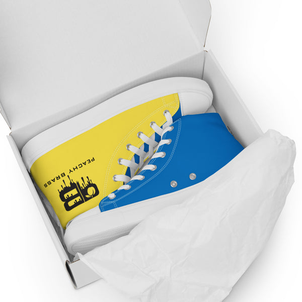 Activewear Shoes for Men The Drip (Yellow/Blue) - Peachy Brass