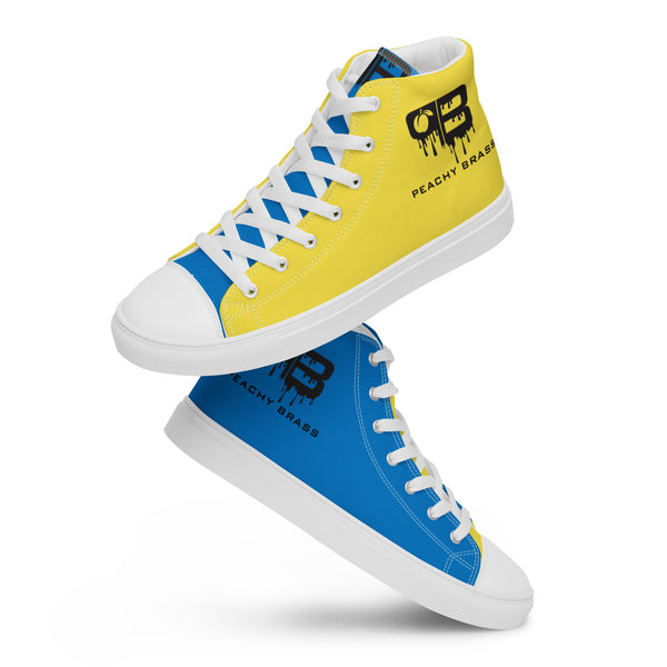Activewear Shoes for Men The Drip (Yellow/Blue) - Peachy Brass