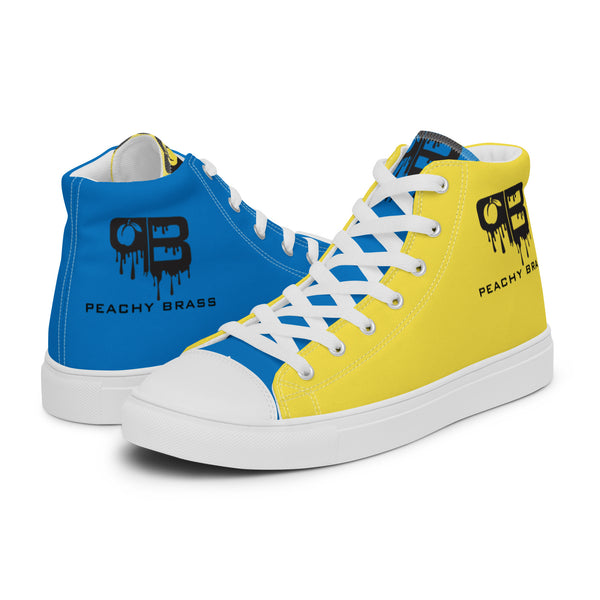 Activewear Shoes for Men The Drip (Yellow/Blue) - Peachy Brass