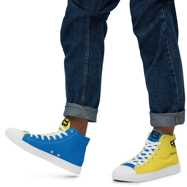 Activewear Shoes for Men The Drip (Yellow/Blue) - Peachy Brass