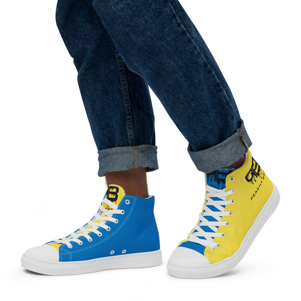 Activewear Shoes for Men The Drip (Yellow/Blue) - Peachy Brass