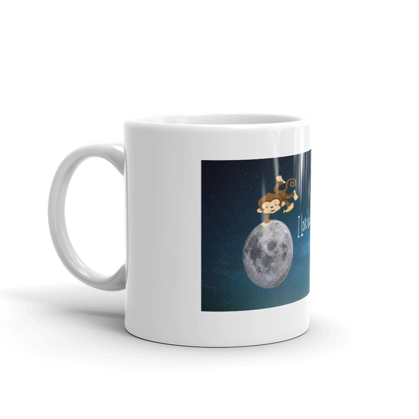 I Love You To The Moon And Back Mug - Peachy Brass