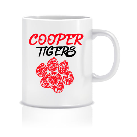 Cooper Tigers Paw Mug - Peachy Brass