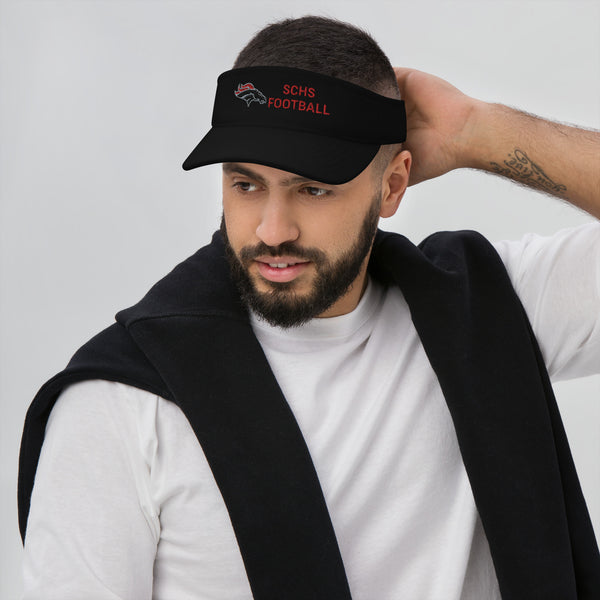 Strawberry Crest Football Visor,  - Peachy Brass