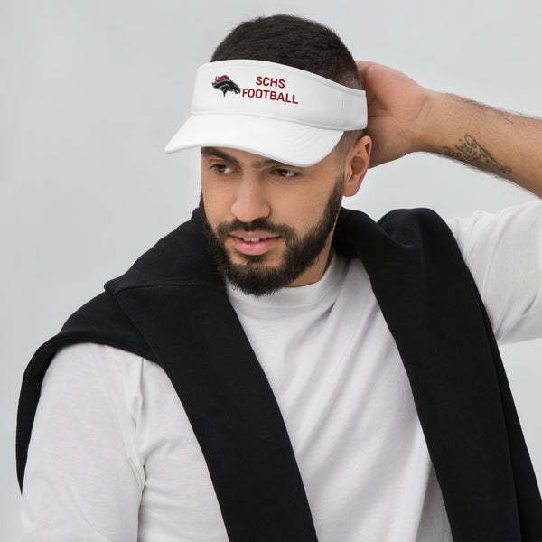 Strawberry Crest Football Visor,  - Peachy Brass