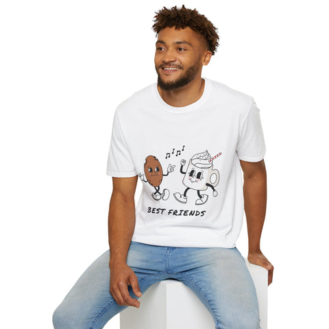 Best Friends Unisex Softstyle T-Shirt - Cute Friendship Design