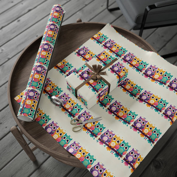 Owls Wrapping Paper - Sitting Owls