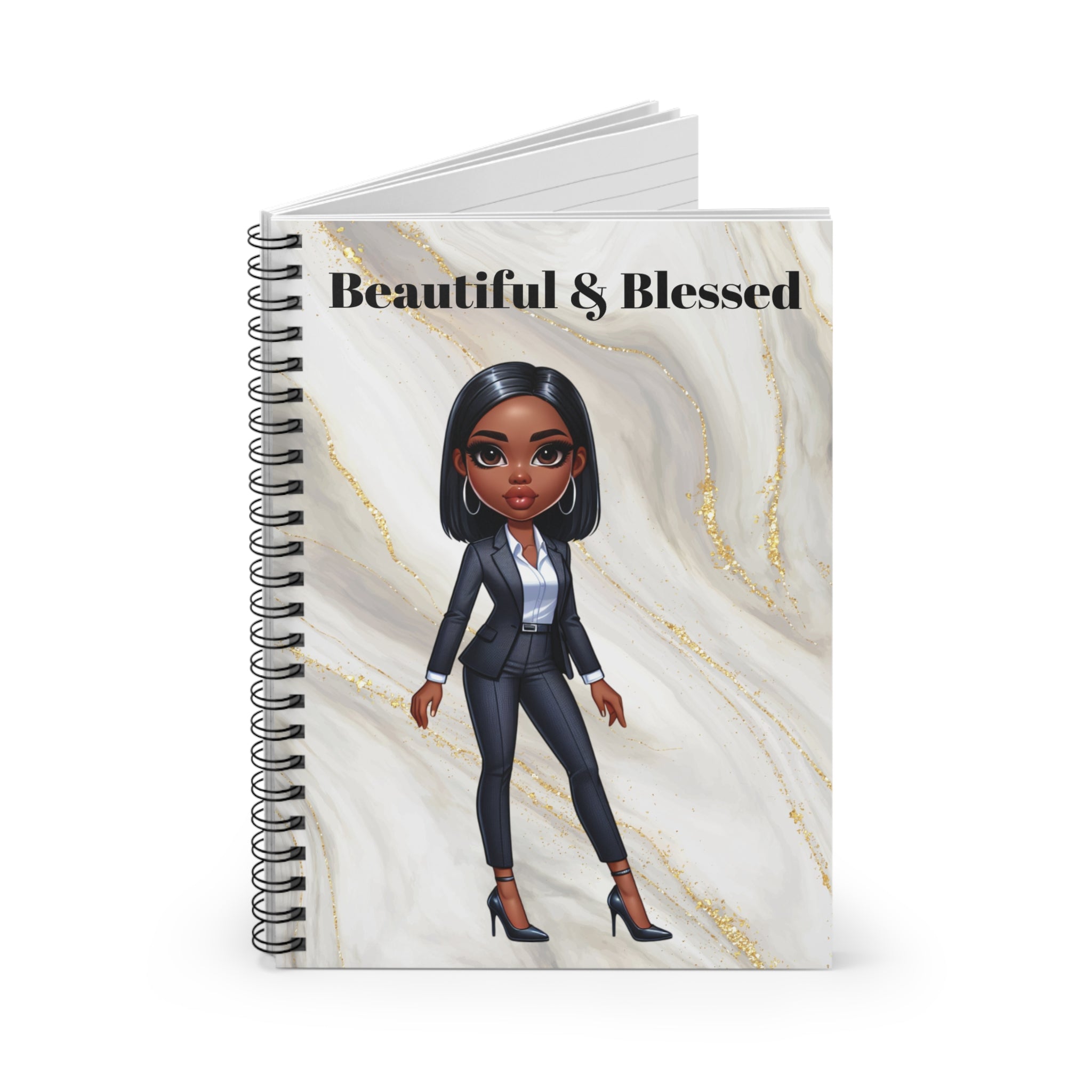 Beautiful & Blessed Spiral Notebook