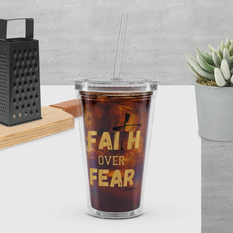 Faith Over Fear Tumbler – Sip Boldly. Live Fearlessly.