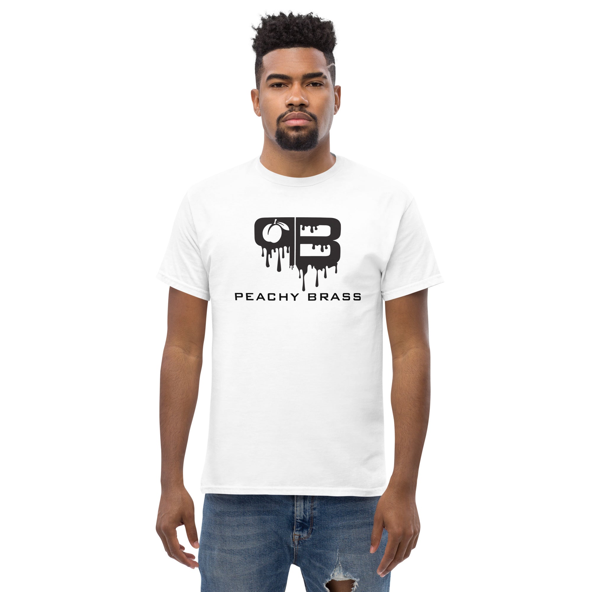 Peachy Brass Drip Classic Tee