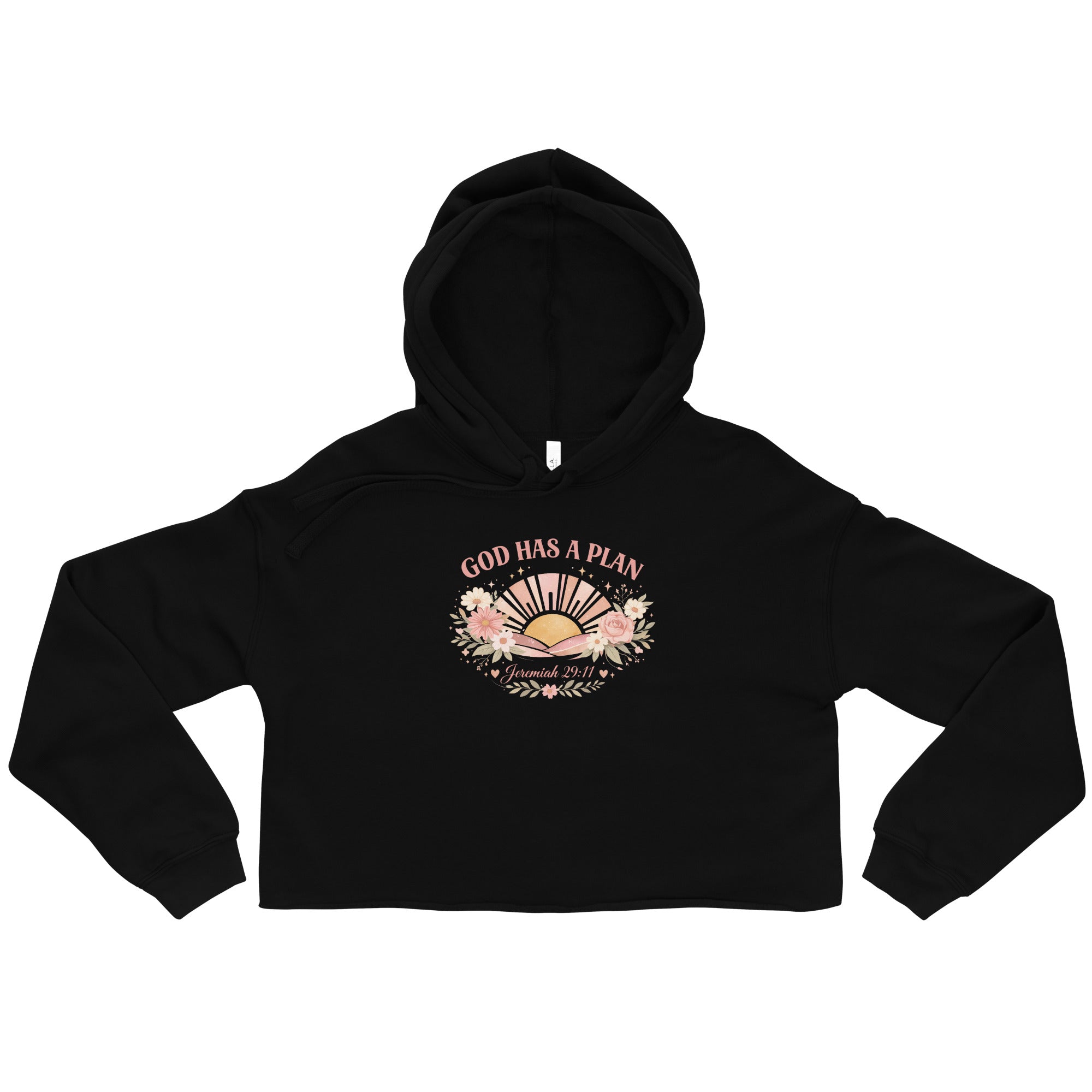 God Has A Plan Crop Hoodie