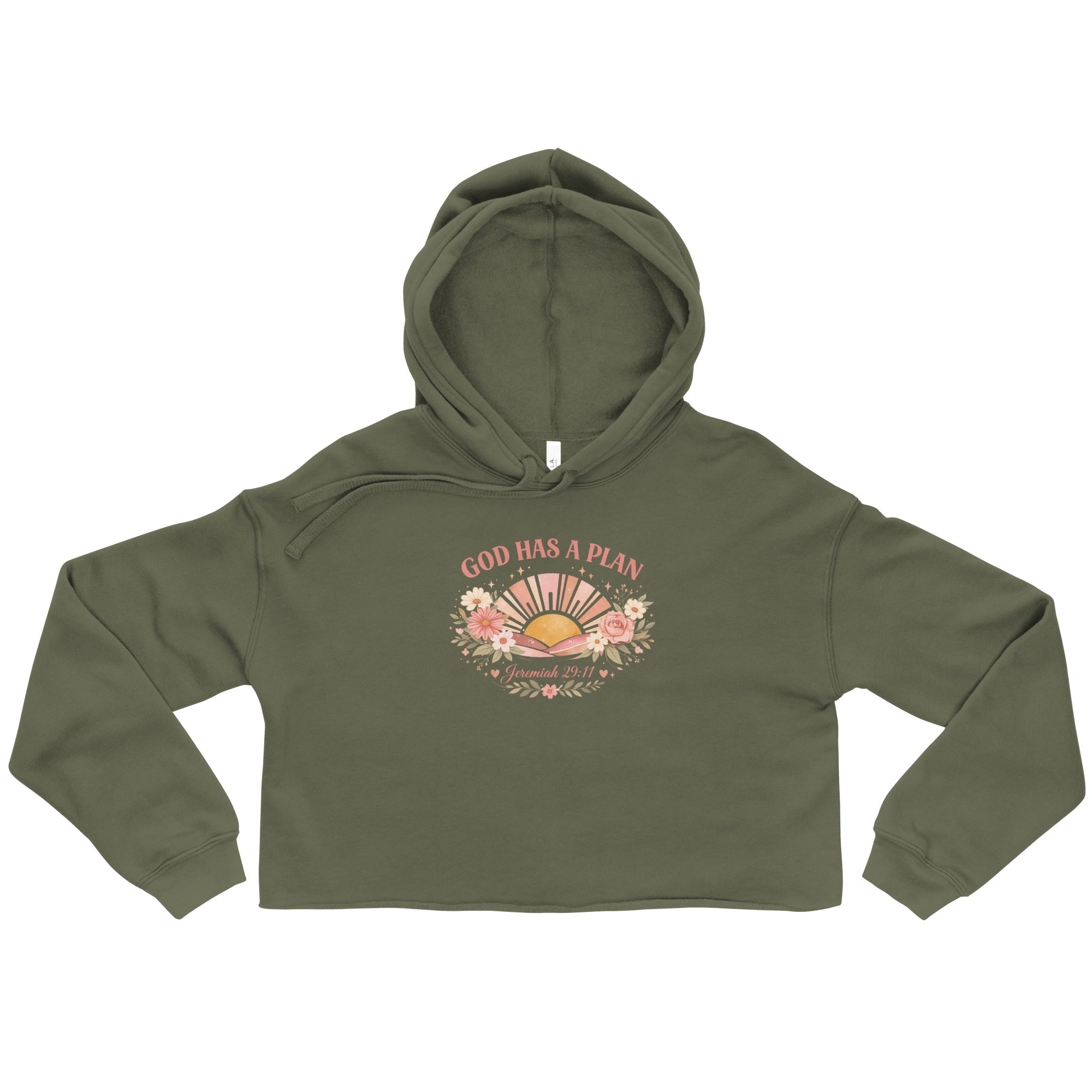 God Has A Plan Crop Hoodie
