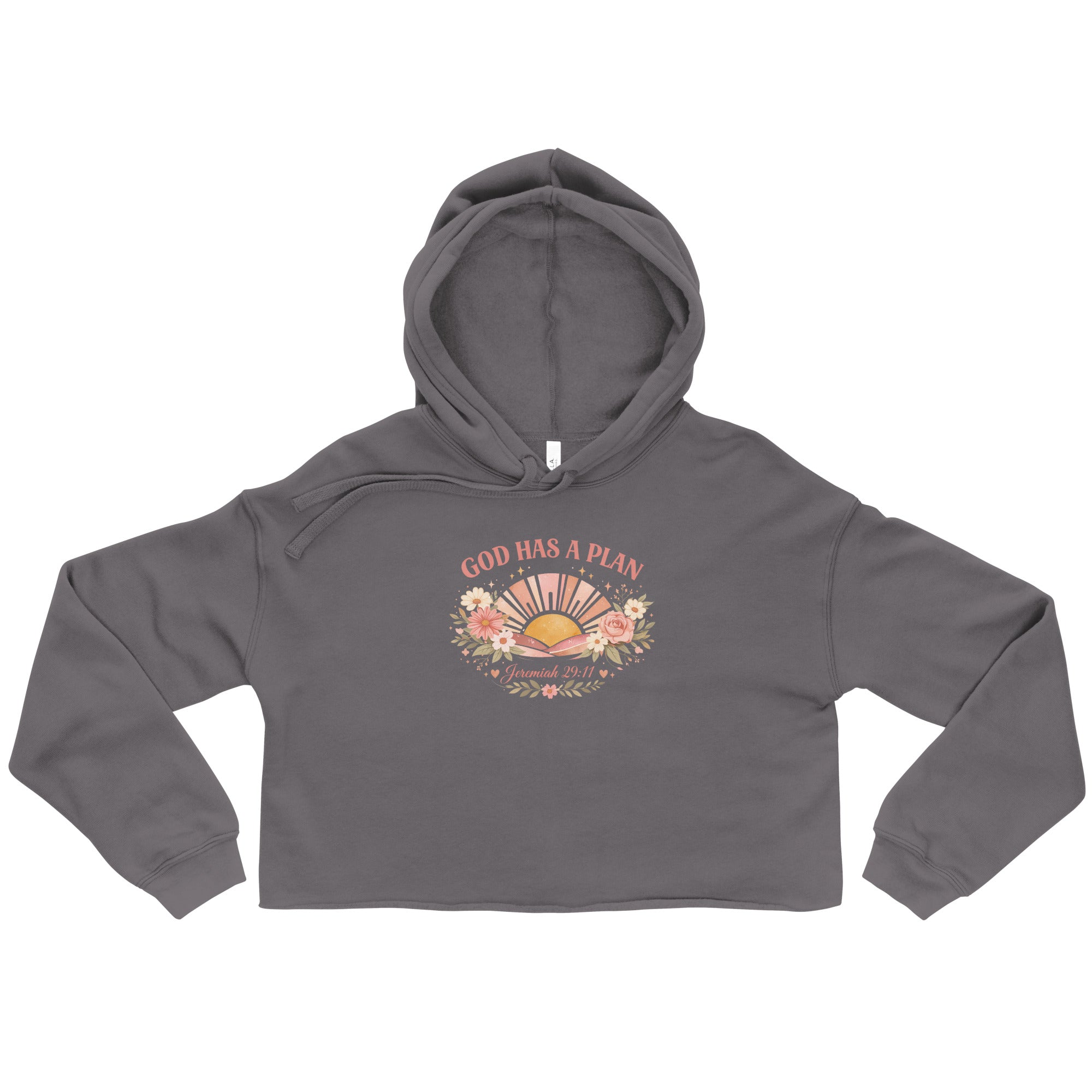 God Has A Plan Crop Hoodie