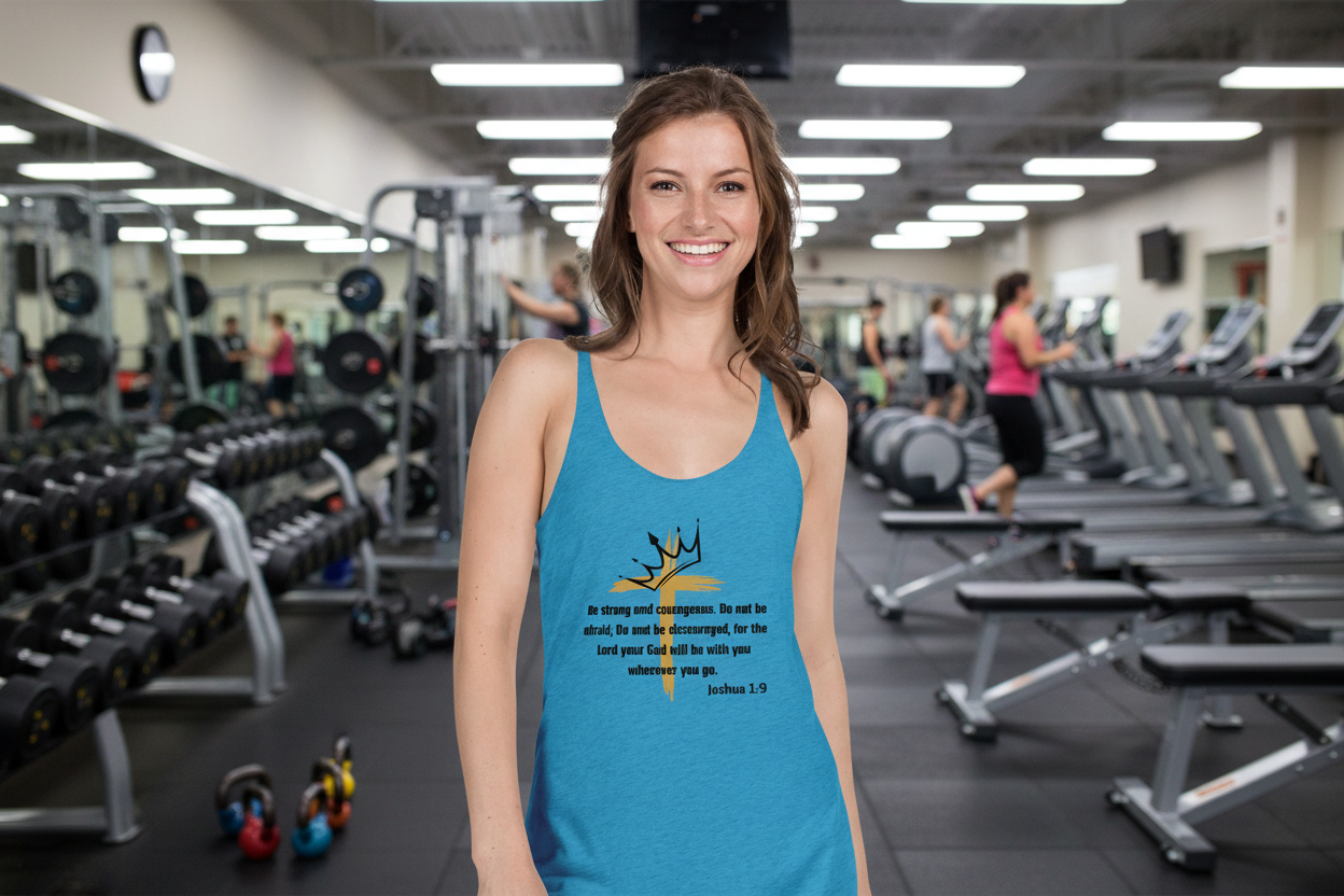 Joshua 1:9 Women's Racerback Tank