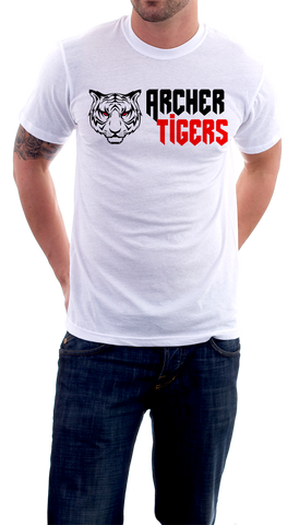 Archer Tigers Shirts (White) - Peachy Brass