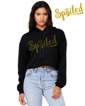 Spoiled Crop Top Hoodie - Peachy Brass