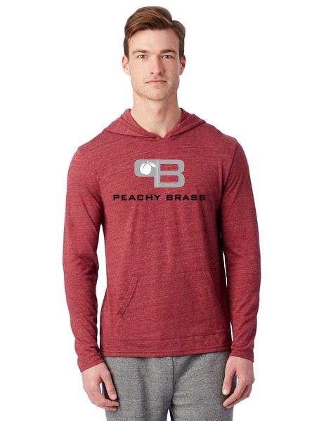 Jersey Style Pullover Hoodie - Peachy Brass