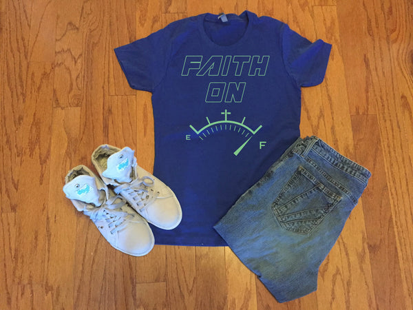 Faith On Full T-shirt - Peachy Brass
