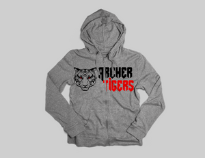Archer Tigers Zipper Hoodie - Peachy Brass