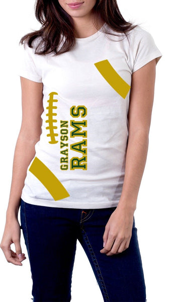 Grayson Rams Football Shirt - Peachy Brass