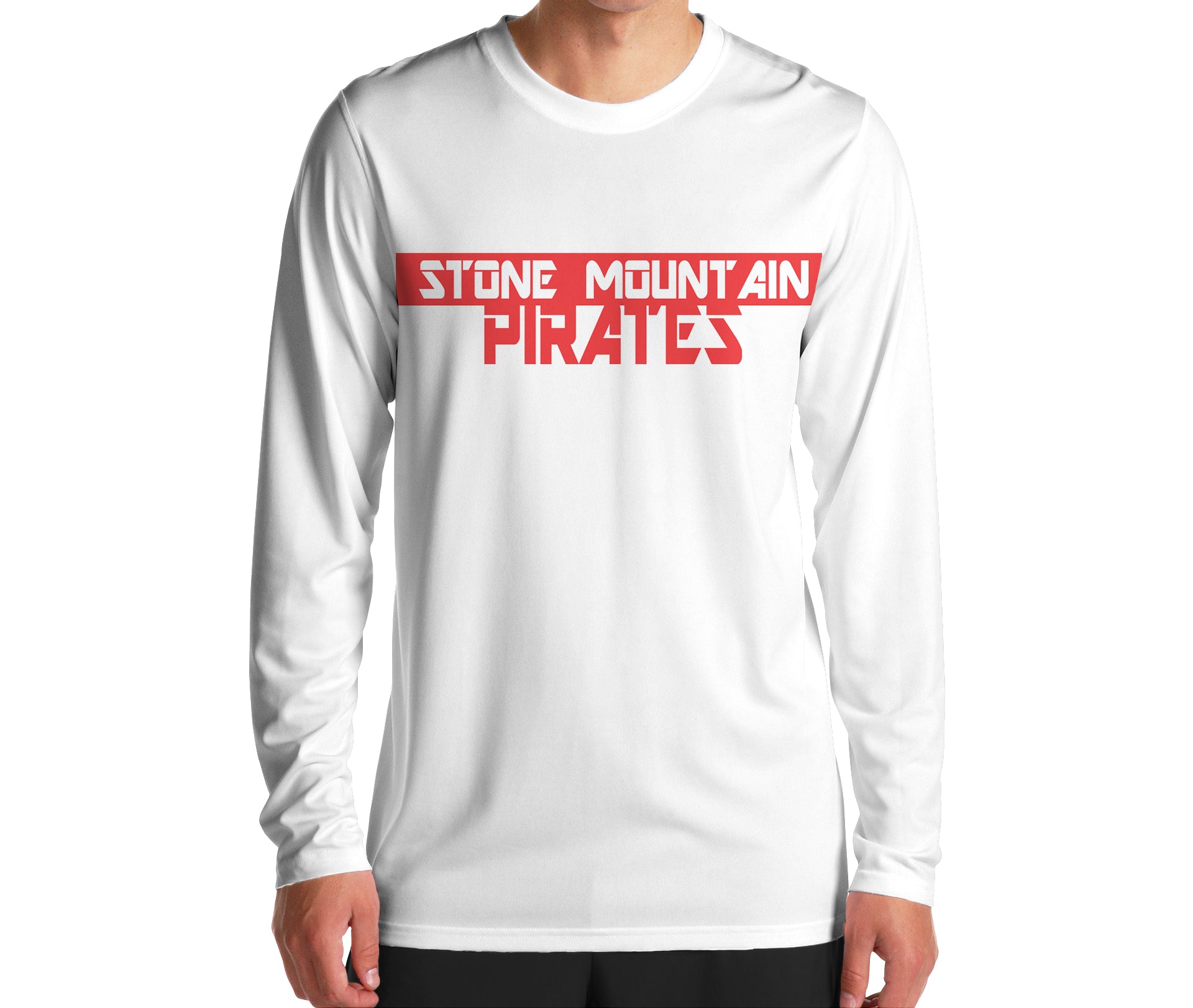 Stone Mountain Pirates Blocked Out Shirt - Peachy Brass