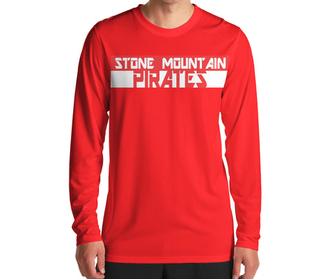 Stone Mountain Pirates Red Blocked Out Shirt - Peachy Brass