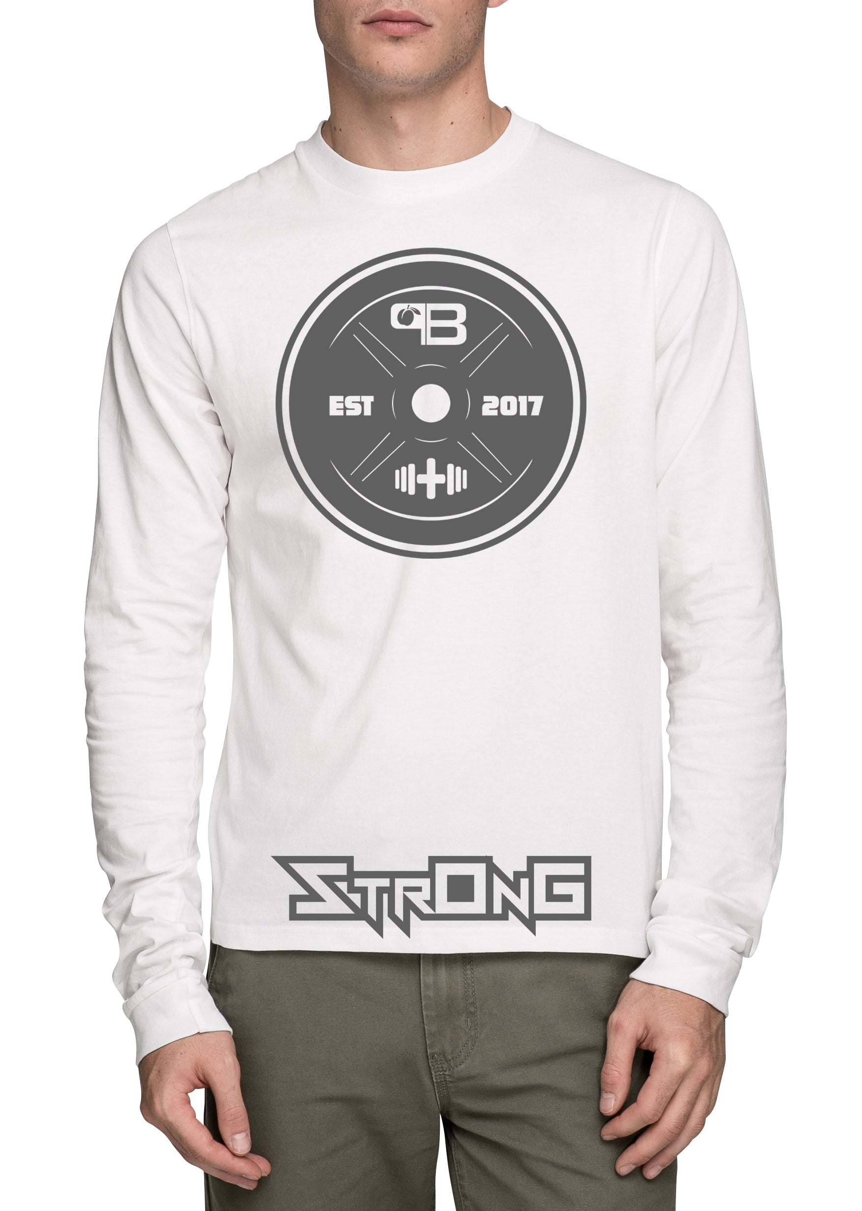 StrOng Long Sleeve Barbell Shirt - Peachy Brass