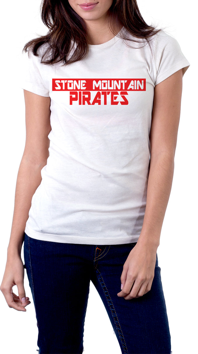 Stone Mountain Pirates Blocked Out Shirt - Peachy Brass