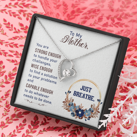 Forever Love Necklace-Mother - Peachy Brass