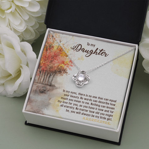 Love Knot Necklace-Daughter - Peachy Brass