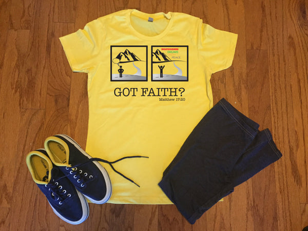 Got Faith? T-Shirt - Peachy Brass