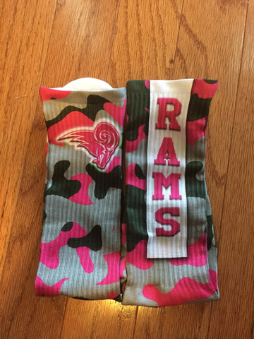 Grayson Pink Out Socks - Peachy Brass