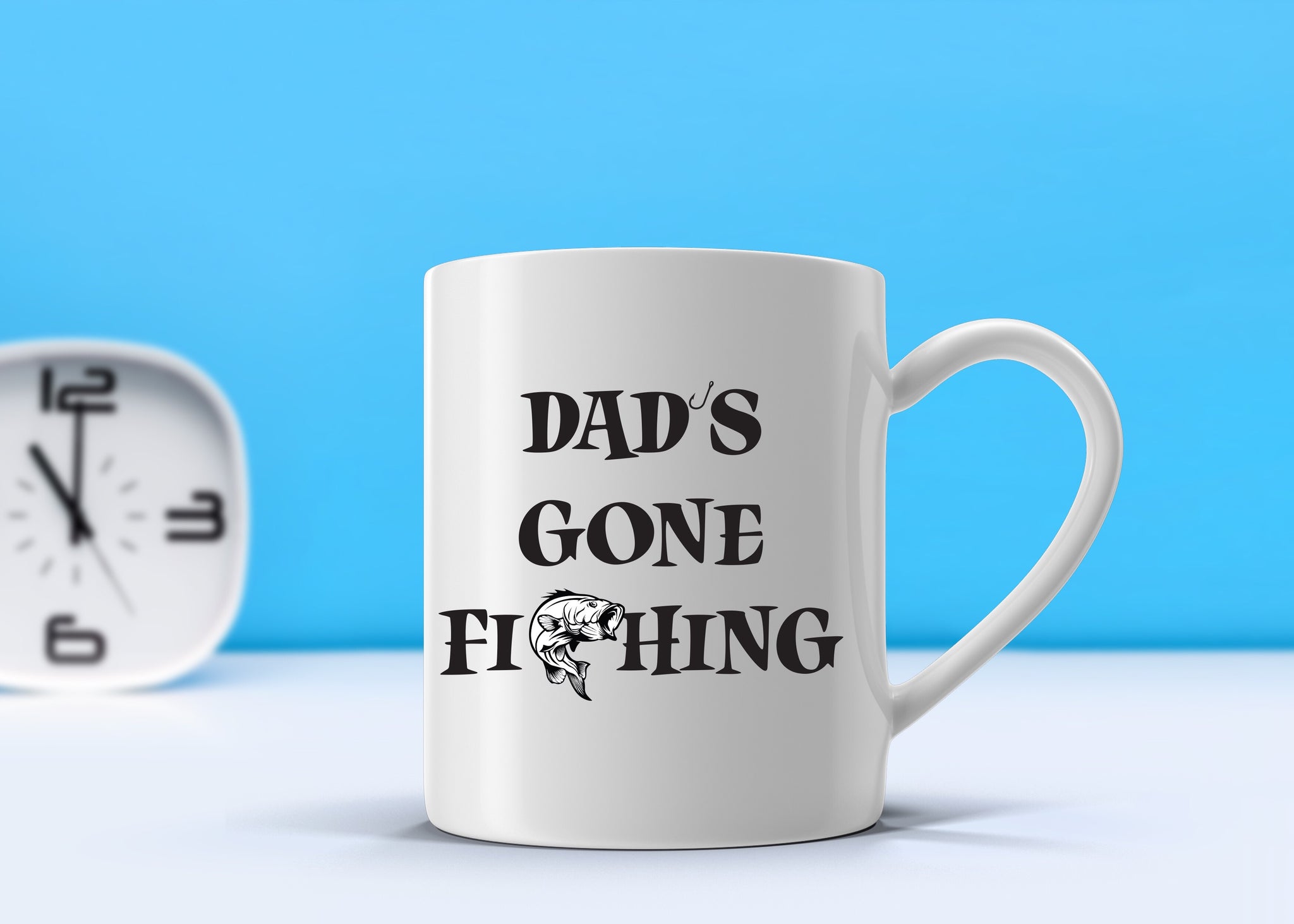 Dad’s Gone Fishing Mug - Peachy Brass