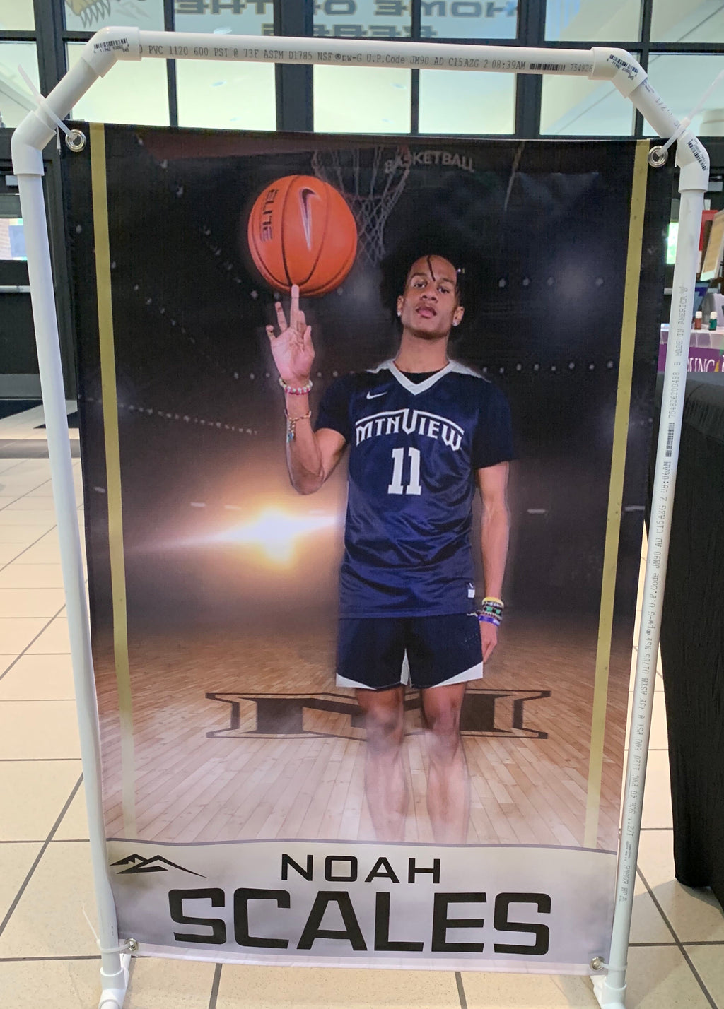 Player Banners (Reusable/Keepsake) - Peachy Brass