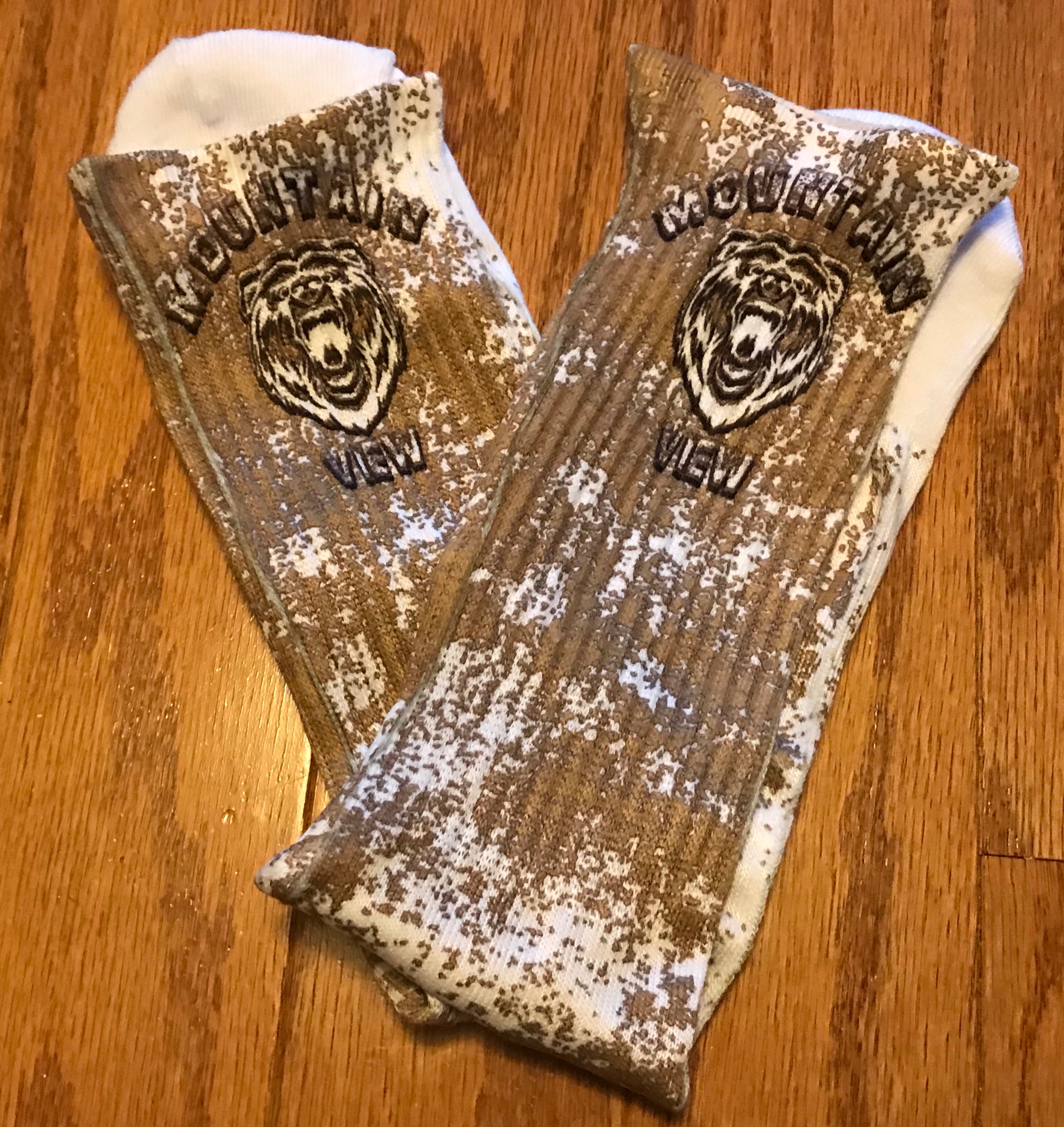 Mountain View Socks - Peachy Brass