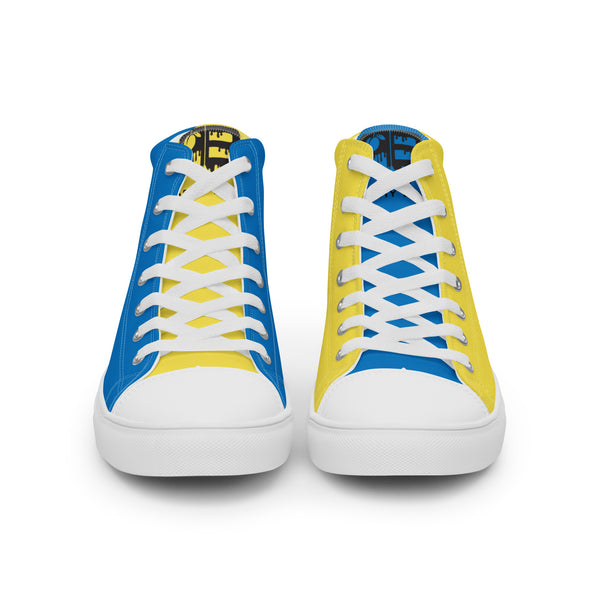 Activewear Shoes for Men The Drip (Yellow/Blue) - Peachy Brass