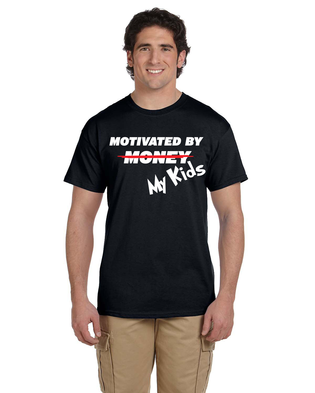 Motivated By Money (My Kids) Shirt - Peachy Brass