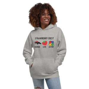 Strawberry Crest Chargers Autism Hoodie